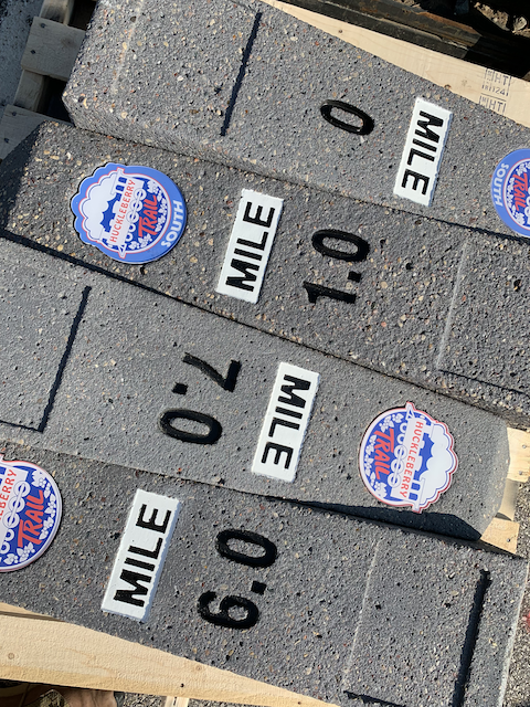 Mileage Markers on Pallet